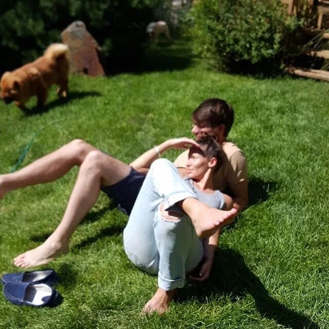 Omg... us from 4 years ago. It feels like it was another lifetime when we didn&rsquo;t have babies with us at all times. Thanks @watley_ for this photo! #campcongamond #throwbacksunday