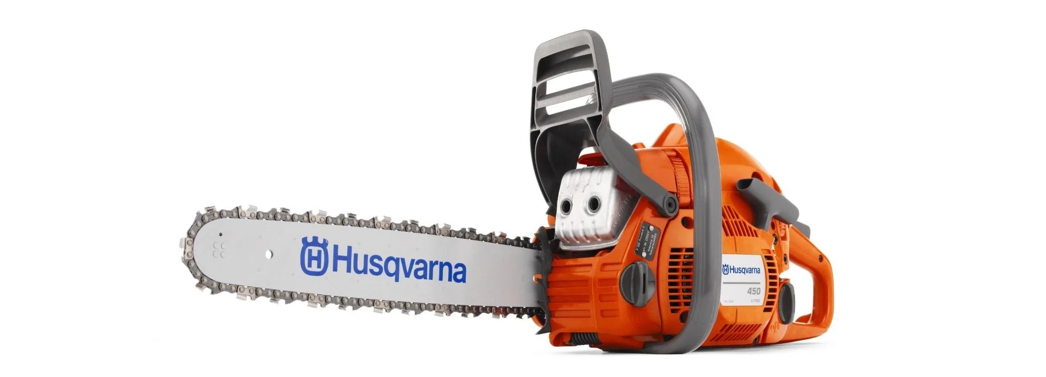 Here's 18 inches those Trees won't soon forget: The Husqvarna 18" Chainsaw.