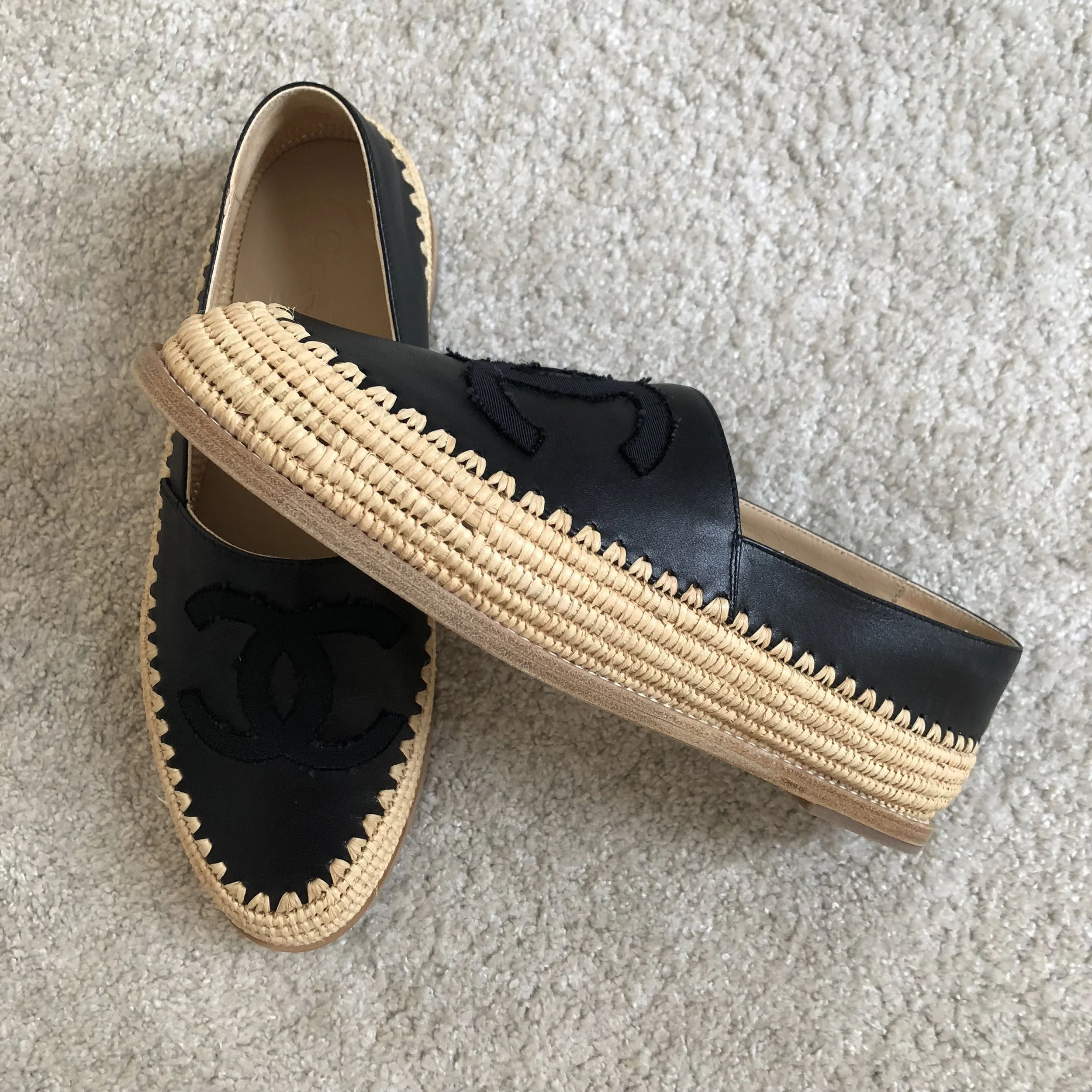 chanel espadrilles thick sole
