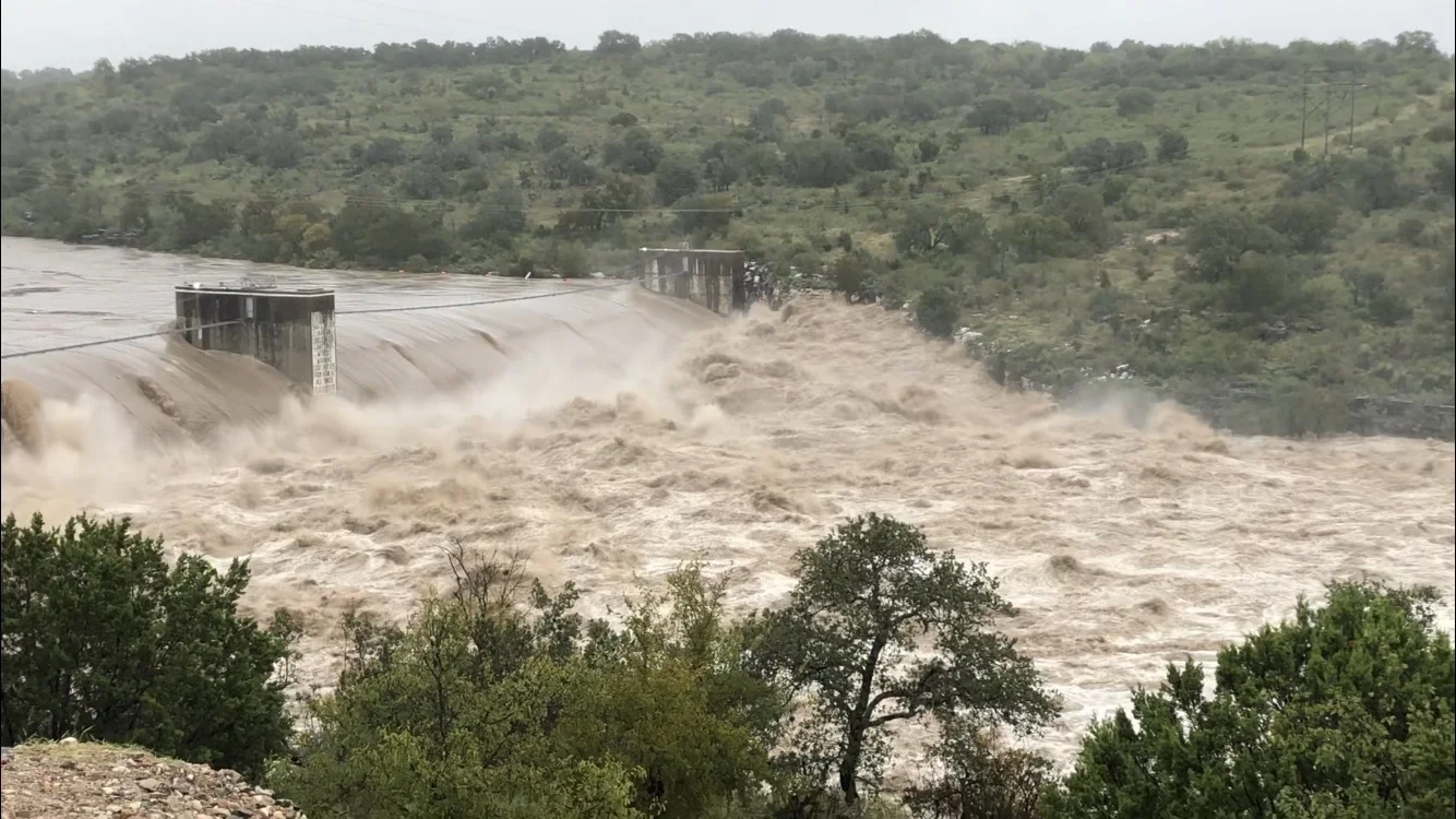 Max Starke Dam on Lake Marble Falls, Tuesday 10/16/2018.