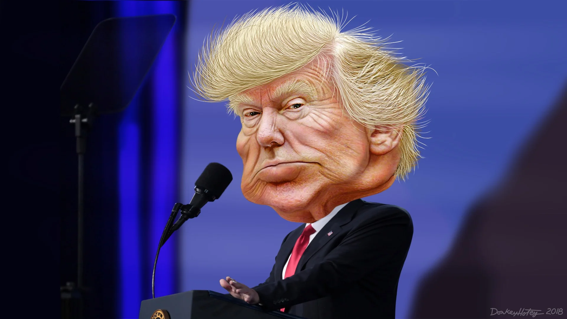 "Donald Trump - Caricature" by DonkeyHotey