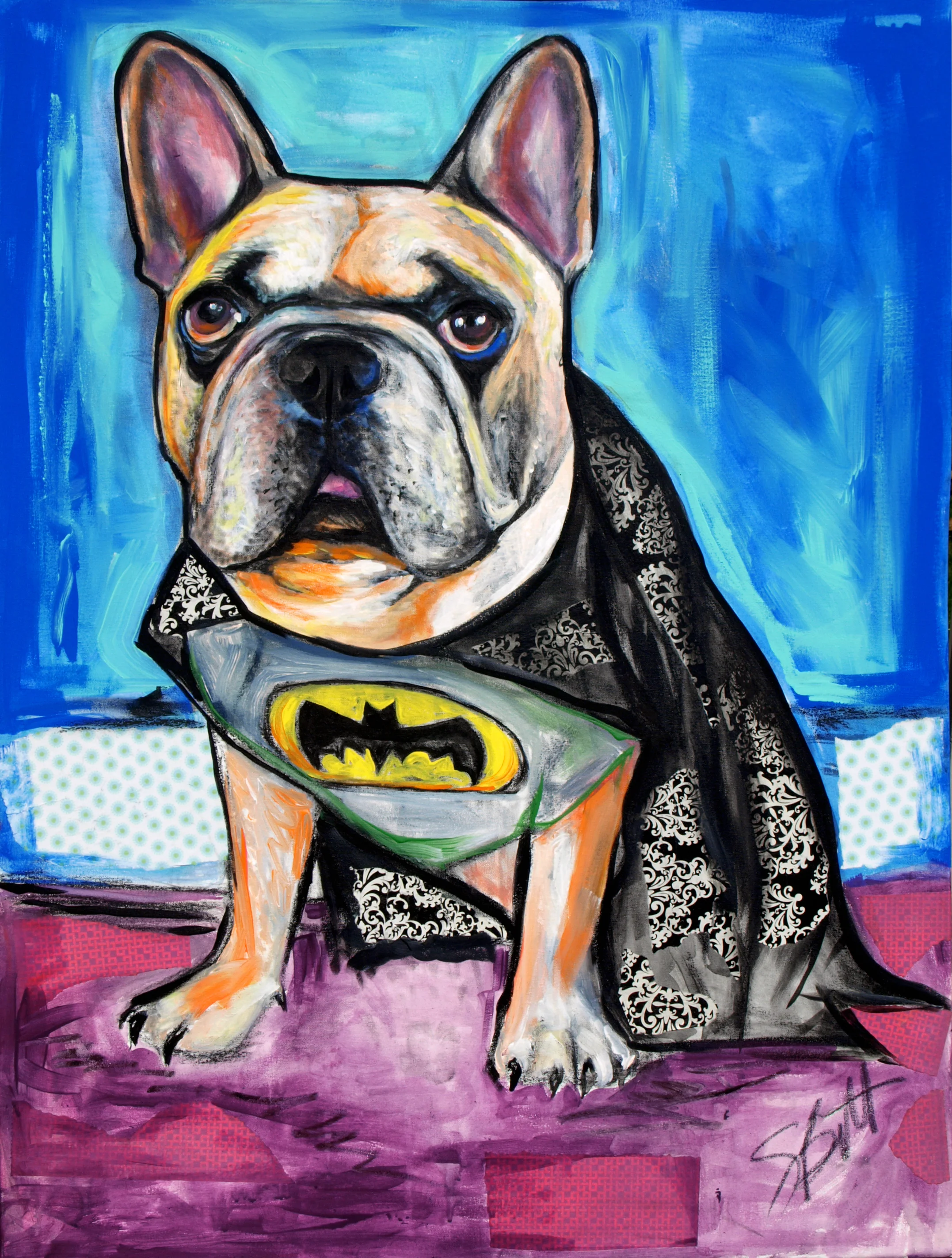 Dexter the Frenchie Batman
