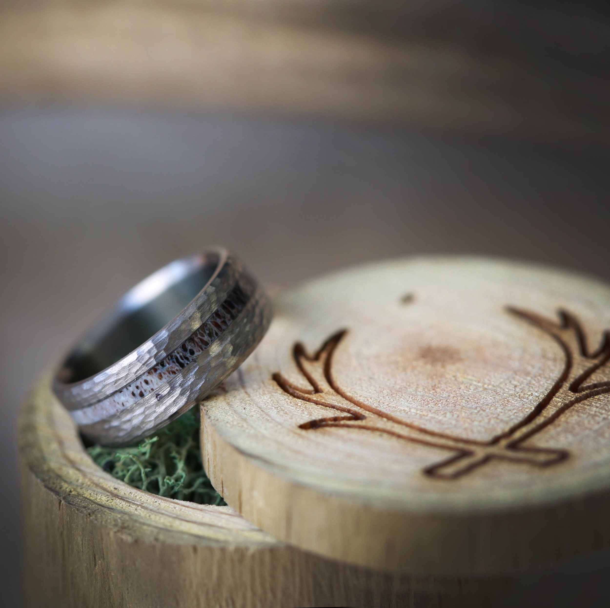 WOOD & ANTLER RINGS CONTINUED — Staghead Designs Design Custom