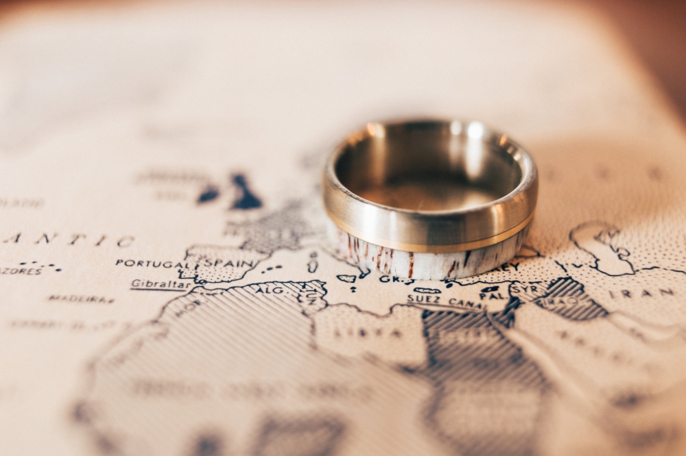 Custom Antler Wedding Ring for Men by Staghead Designs. Photo by Jacki M Photography.