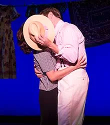 Alexandra Zorn (left) as Sarah Brown and Brian Vaughn as Sky Masterson