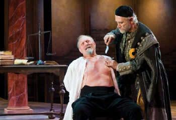 Gary Neal Johnson (left) as Antonio and Tony Amendola as Shylock in 2010