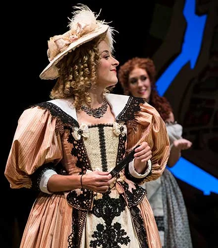 Betsy Mugavero (left) as Clarice and Katie Cunningham as Isabelle in The Liar