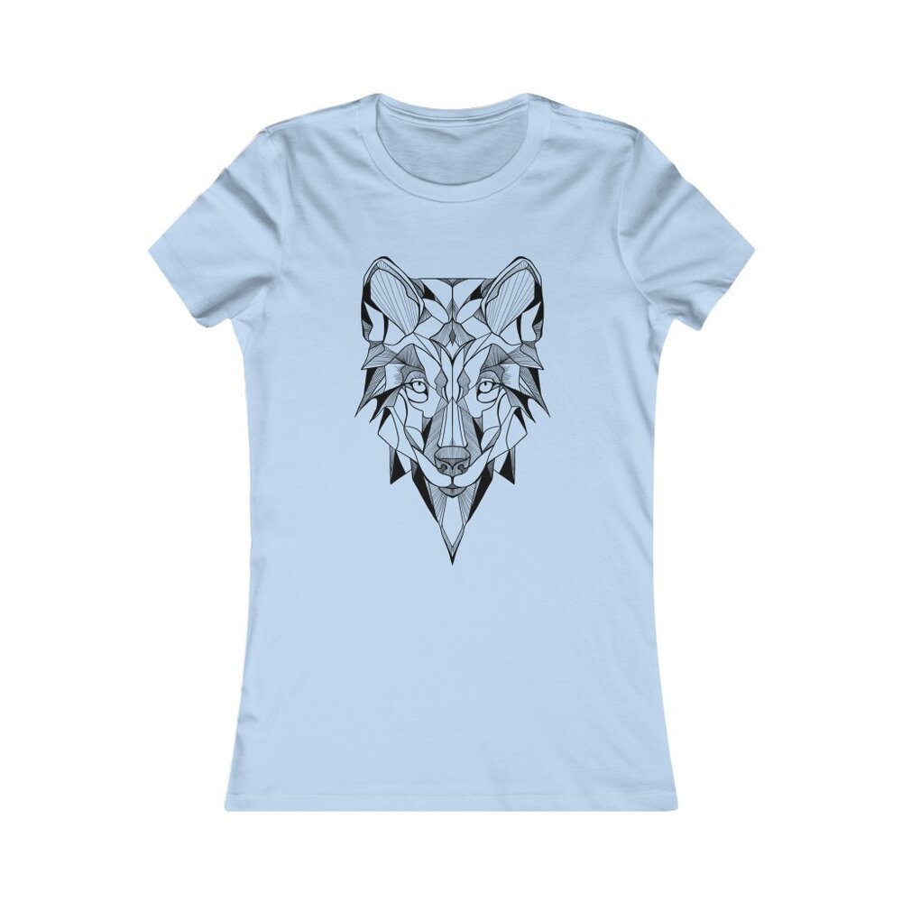 Geometric Wolf Jersey Short Sleeve Tee - Geometric Art - Rustic Shirt