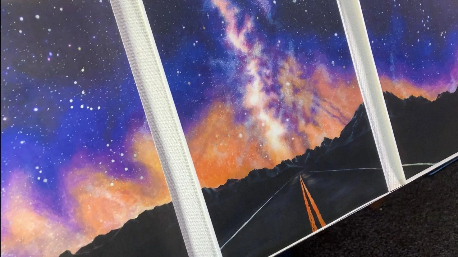 set of three galaxy fine art prints, starry night sky art prints