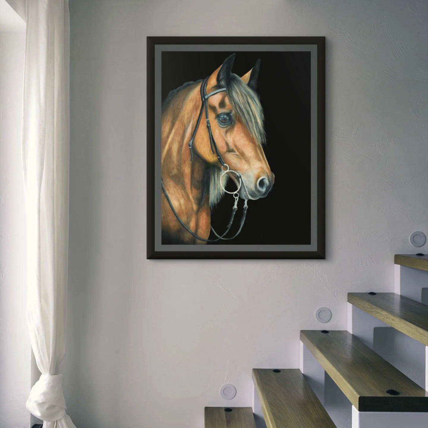 ‘CHESTNUT’ - BROWN HORSE IN BRIDLE  Limited edition print series. 1-100 24”x36” prints. (Copy)