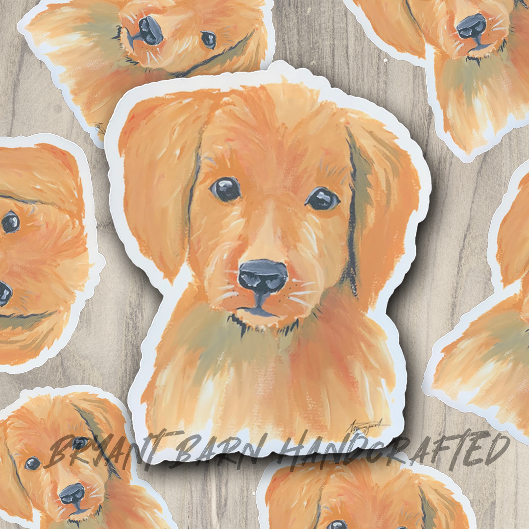 Puppy Nursery Vinyl Water Resistant Sticker