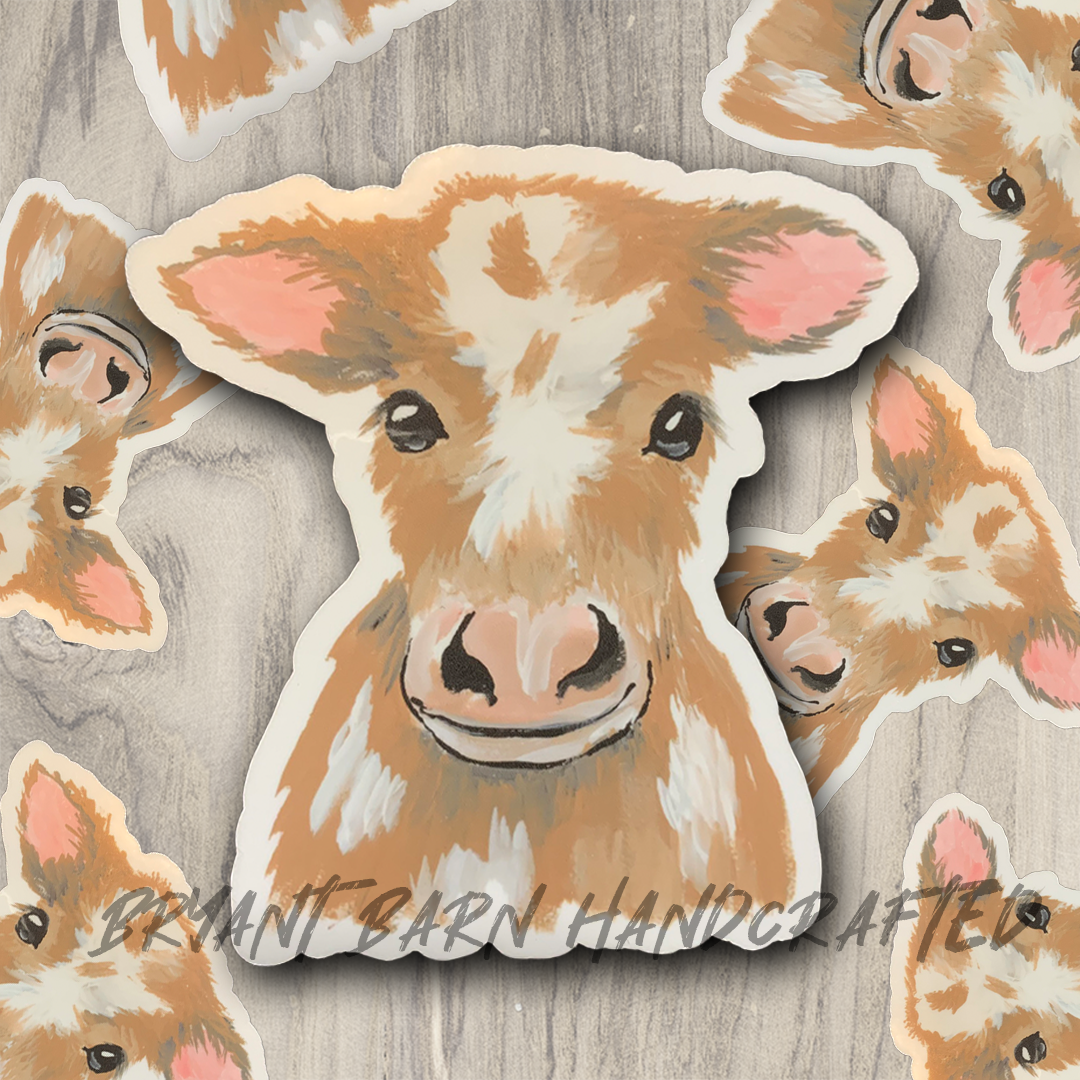 Calf Nursery Vinyl Water Resistant Sticker