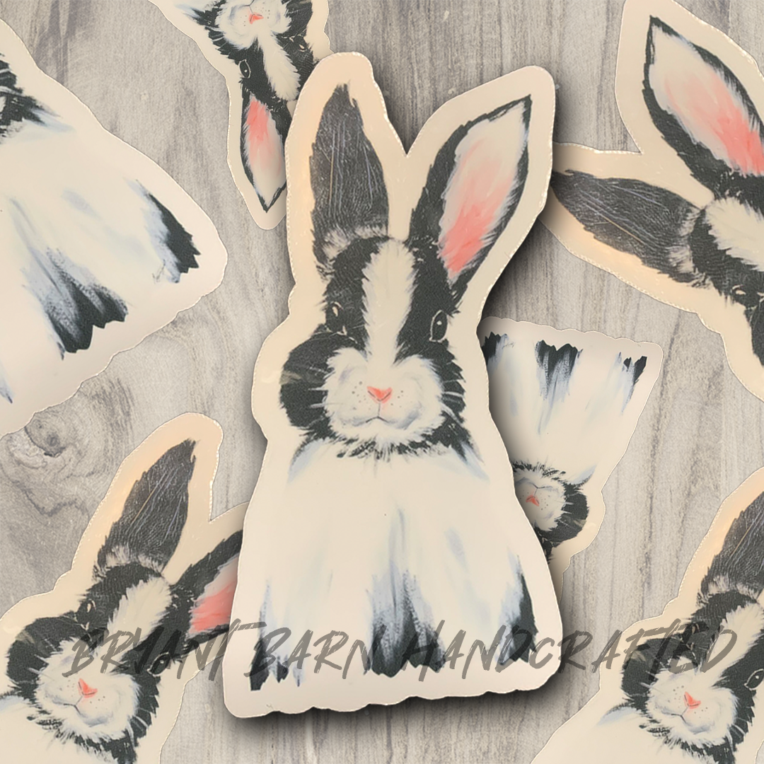 Bunny Nursery Vinyl Water Resistant Sticker
