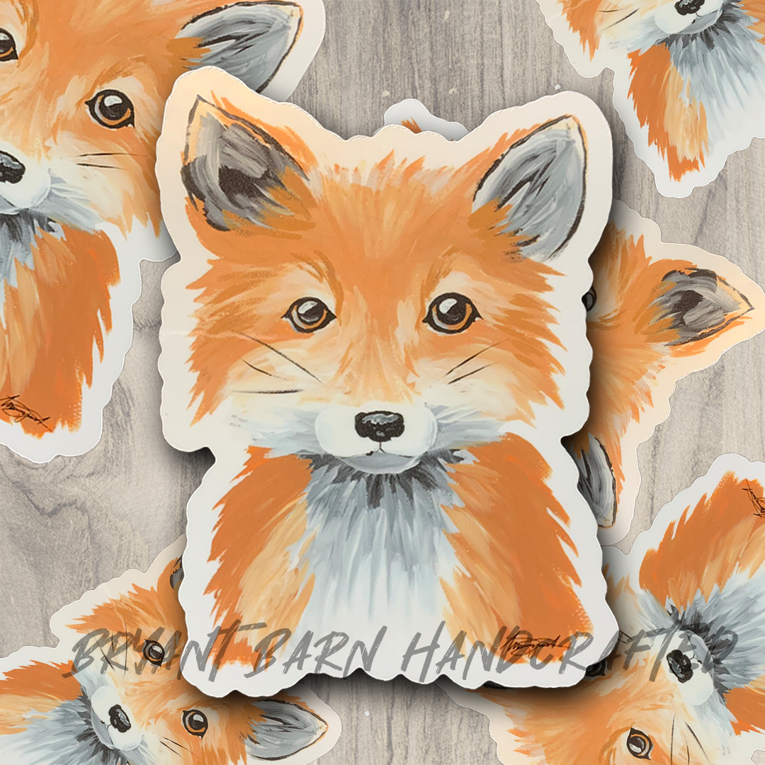 Fox Nursery Vinyl Water Resistant Sticker