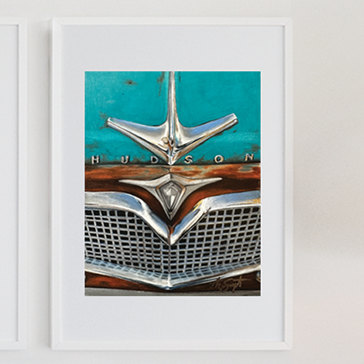 'Hudson' Rust and Chrome Fine Art Print