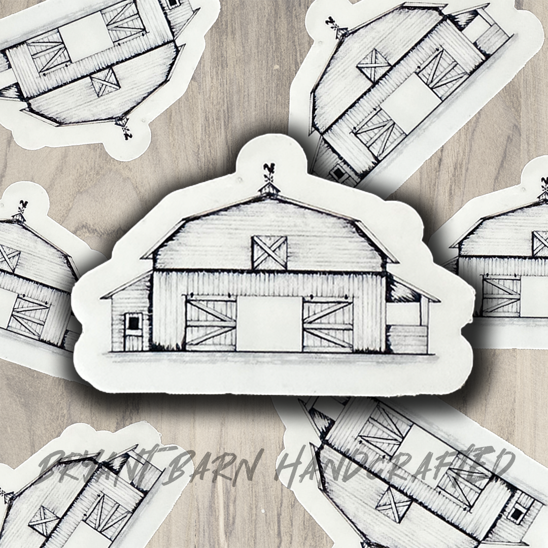 Bryant Barn Vinyl Water Resistant Sticker