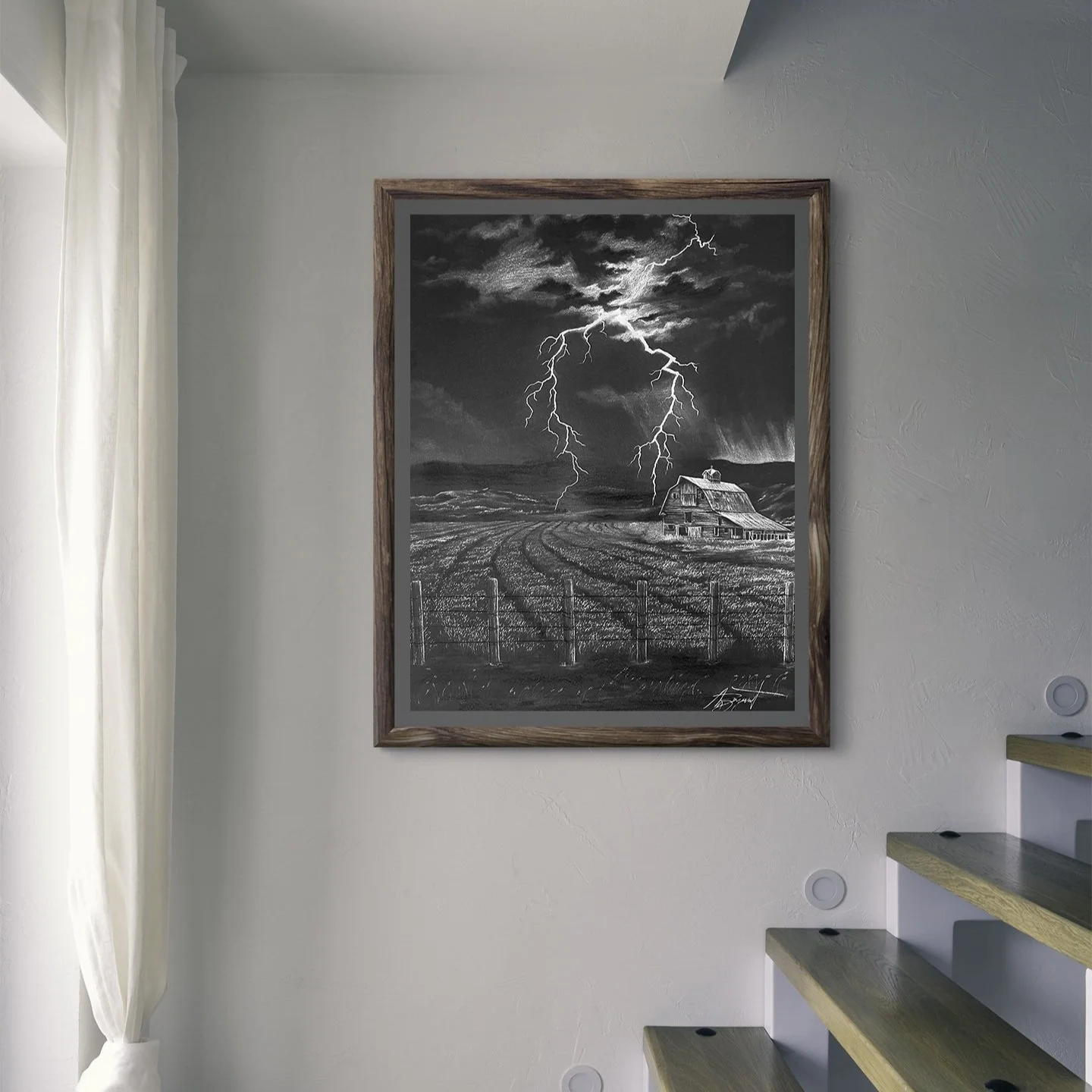 Storm Over The South Hills Fine Art Print