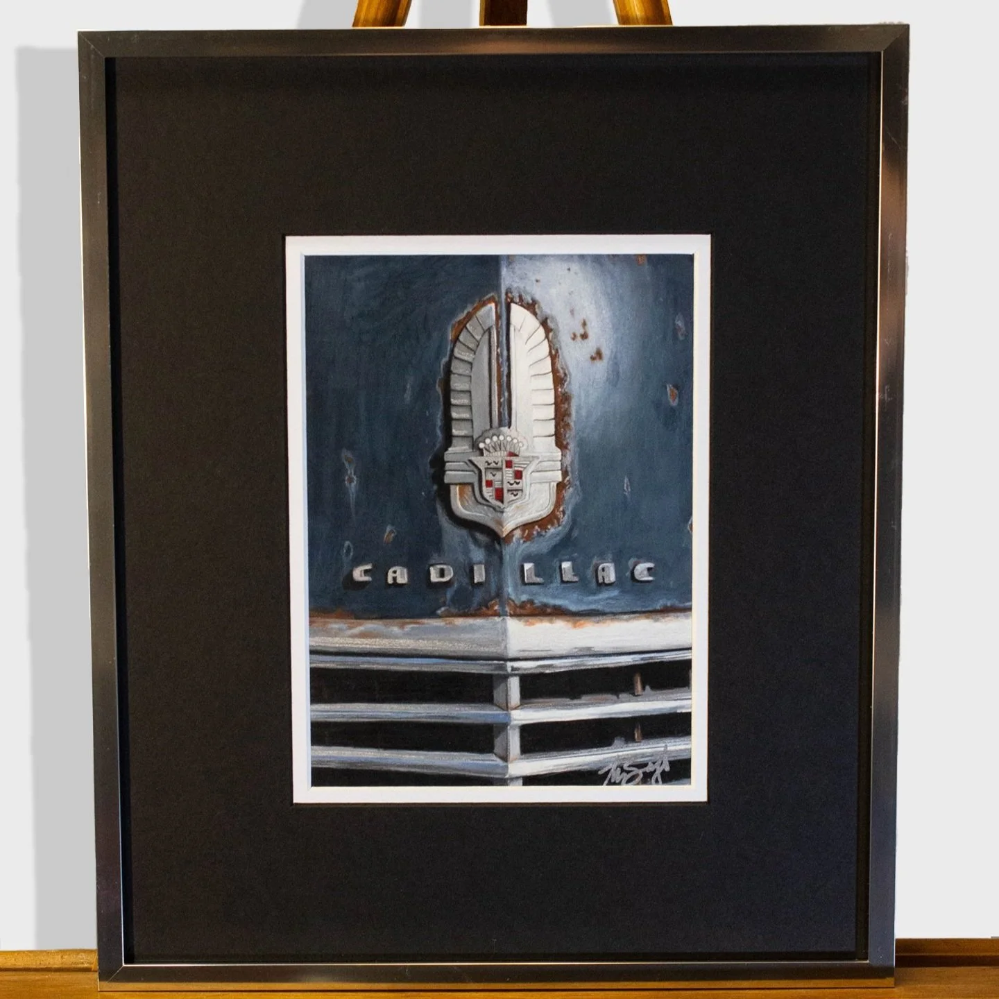 'Cadillac' Rust and Chrome Fine Art Print