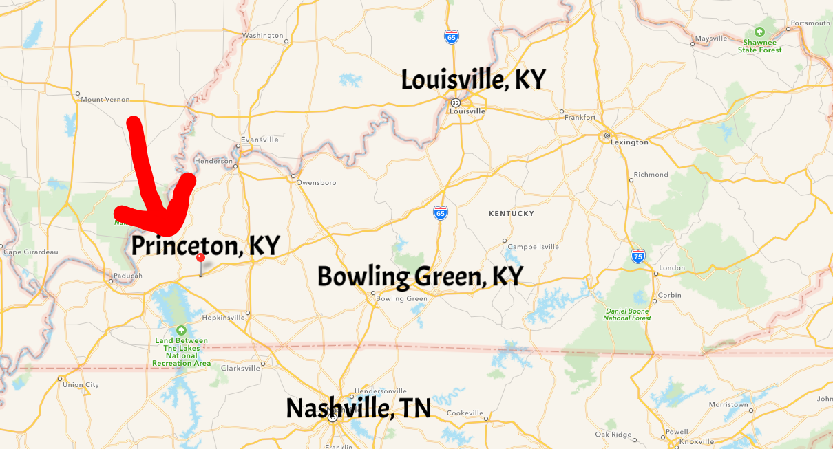 Click on map to enlarge. How far is Princeton from you?