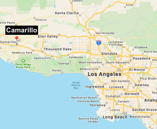 CLICK IMAGE TO ENLARGE. Click here to see how far Camarillo, CA is from your location.