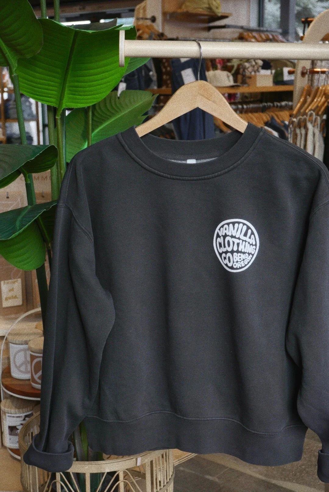 Vanilla Relaxed Faded Crew — Vanilla