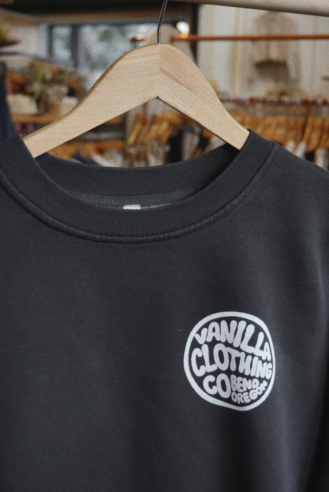 Vanilla Relaxed Faded Crew — Vanilla