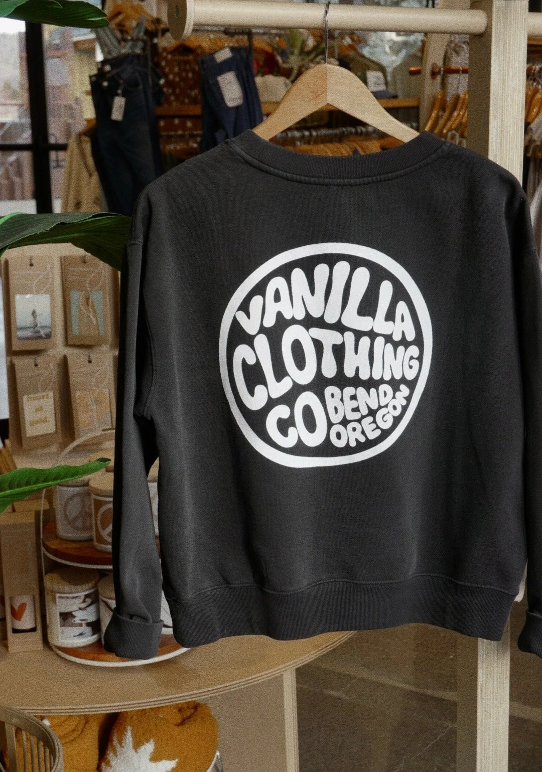 Vanilla Relaxed Faded Crew — Vanilla