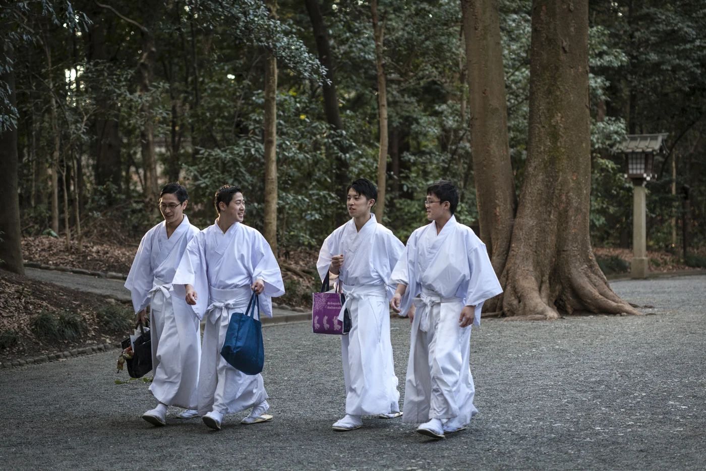 meiji jingu shrine monks tokyo