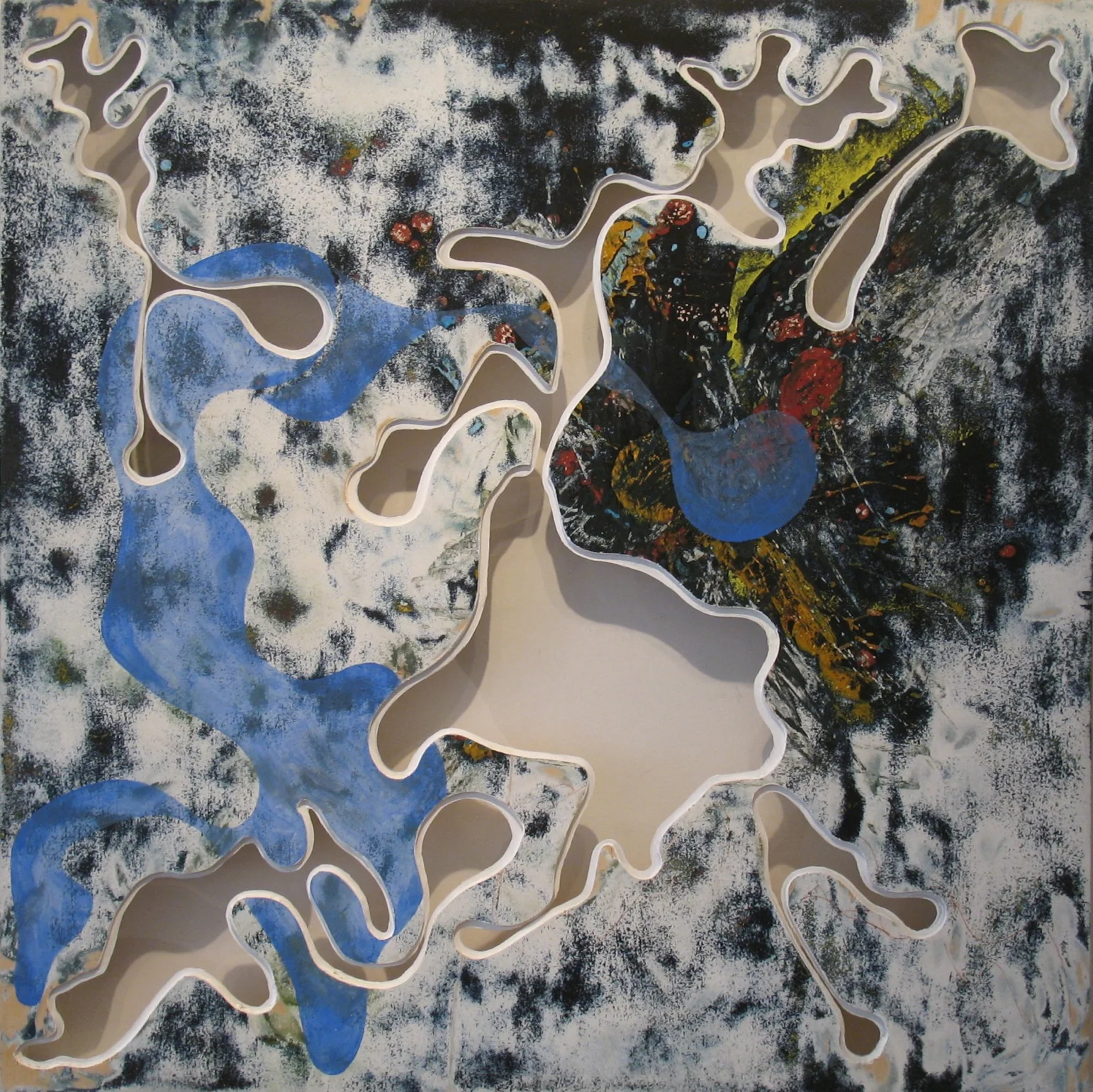Divided 45"x45"  Acrylic/Vinyl/Plexiglas/Endessa sandply 
