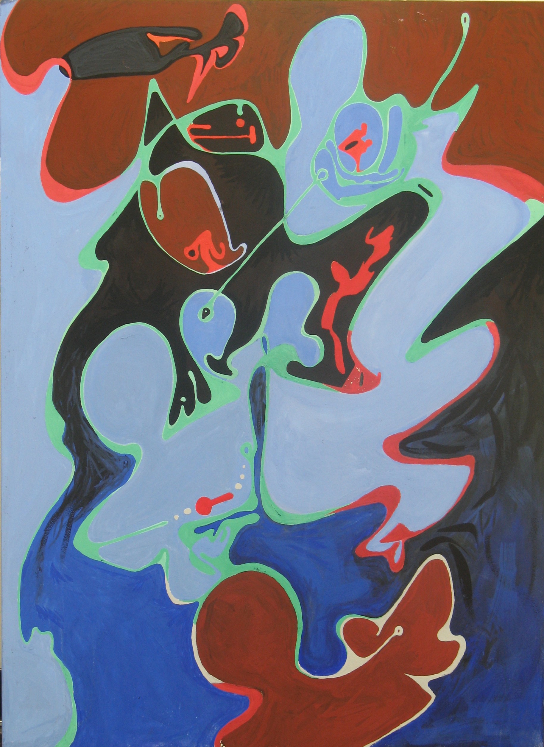 Close in the distance, gouache on clayboard,22x30 inches.2007.JPG