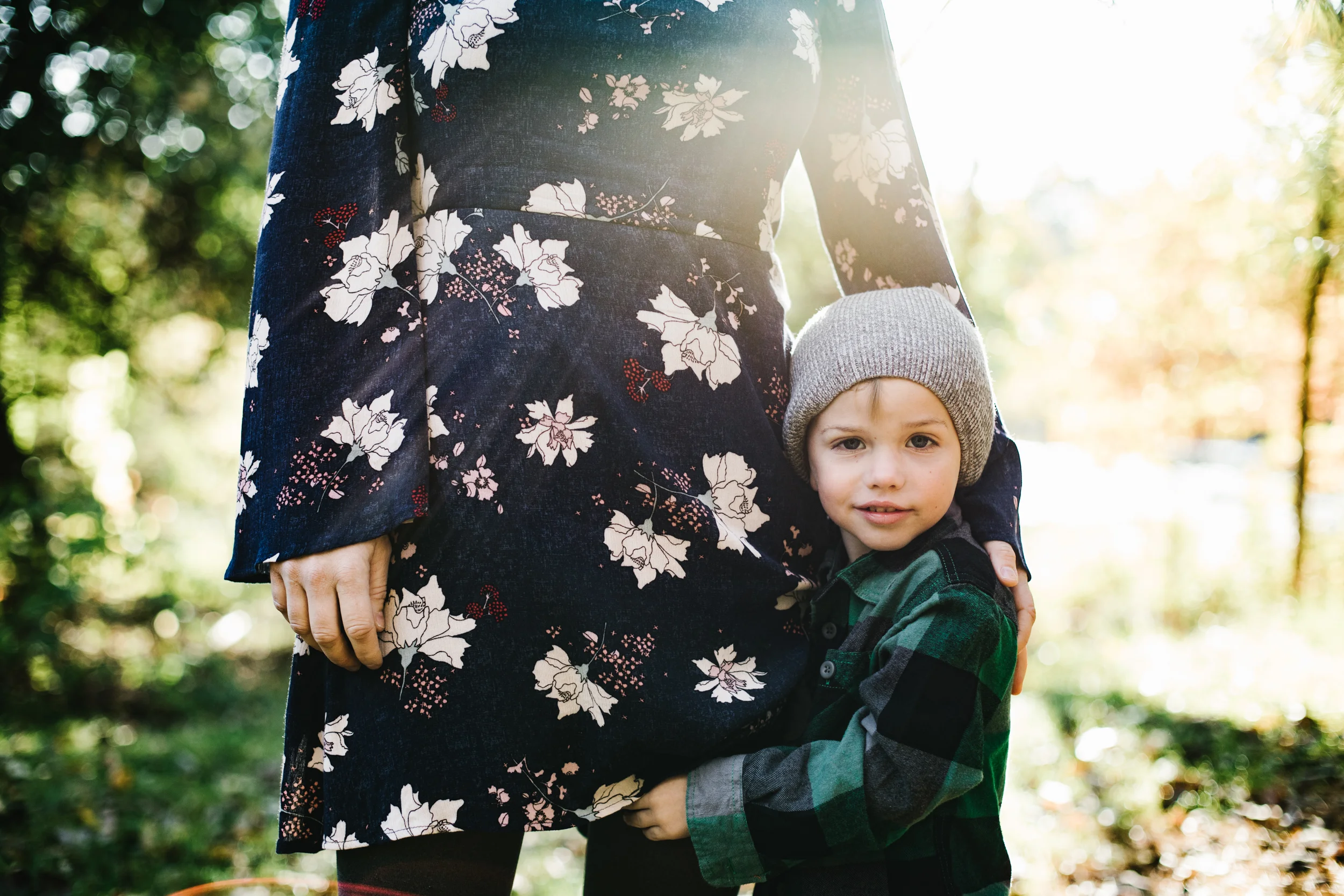 Portrait of toddler with mother