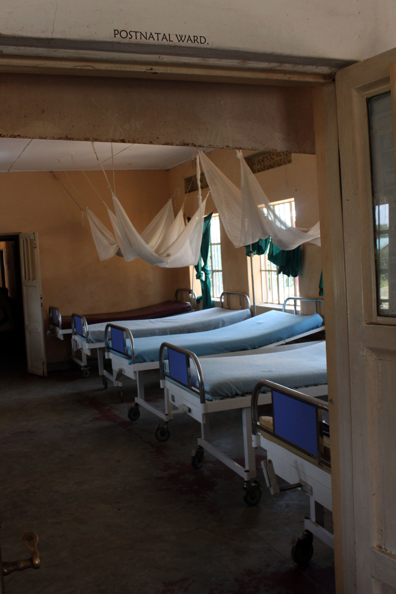 Rare shot of an empty PostNatal Ward.