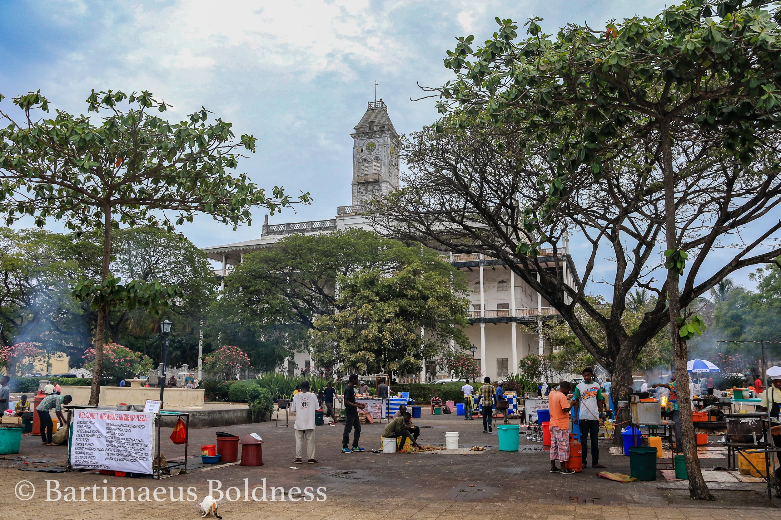 Forhodoni prepares for the night market. 