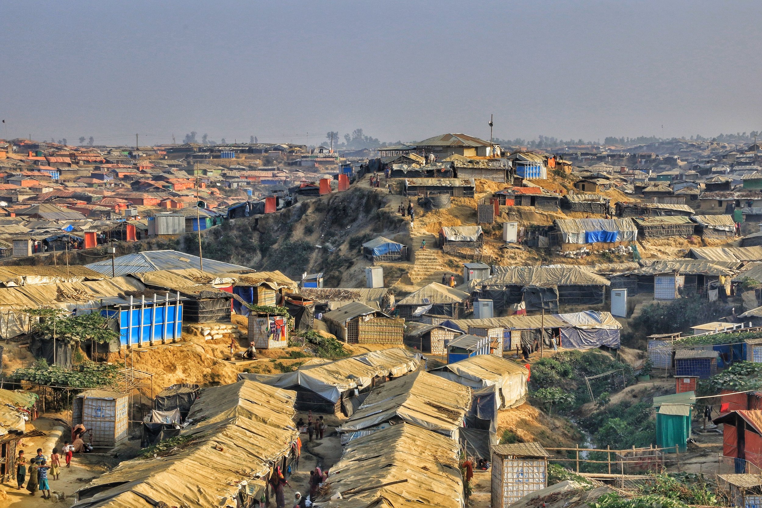 Kutupalong Refugee Camp-for as far as the eye can see.....