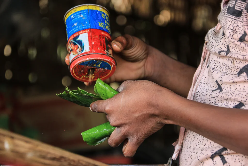 Betel Nut preparation.