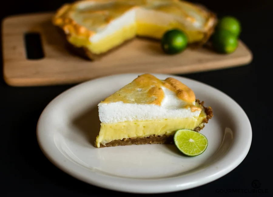 Key Lime Pie With Walnuts, Sea Salt and Meringue