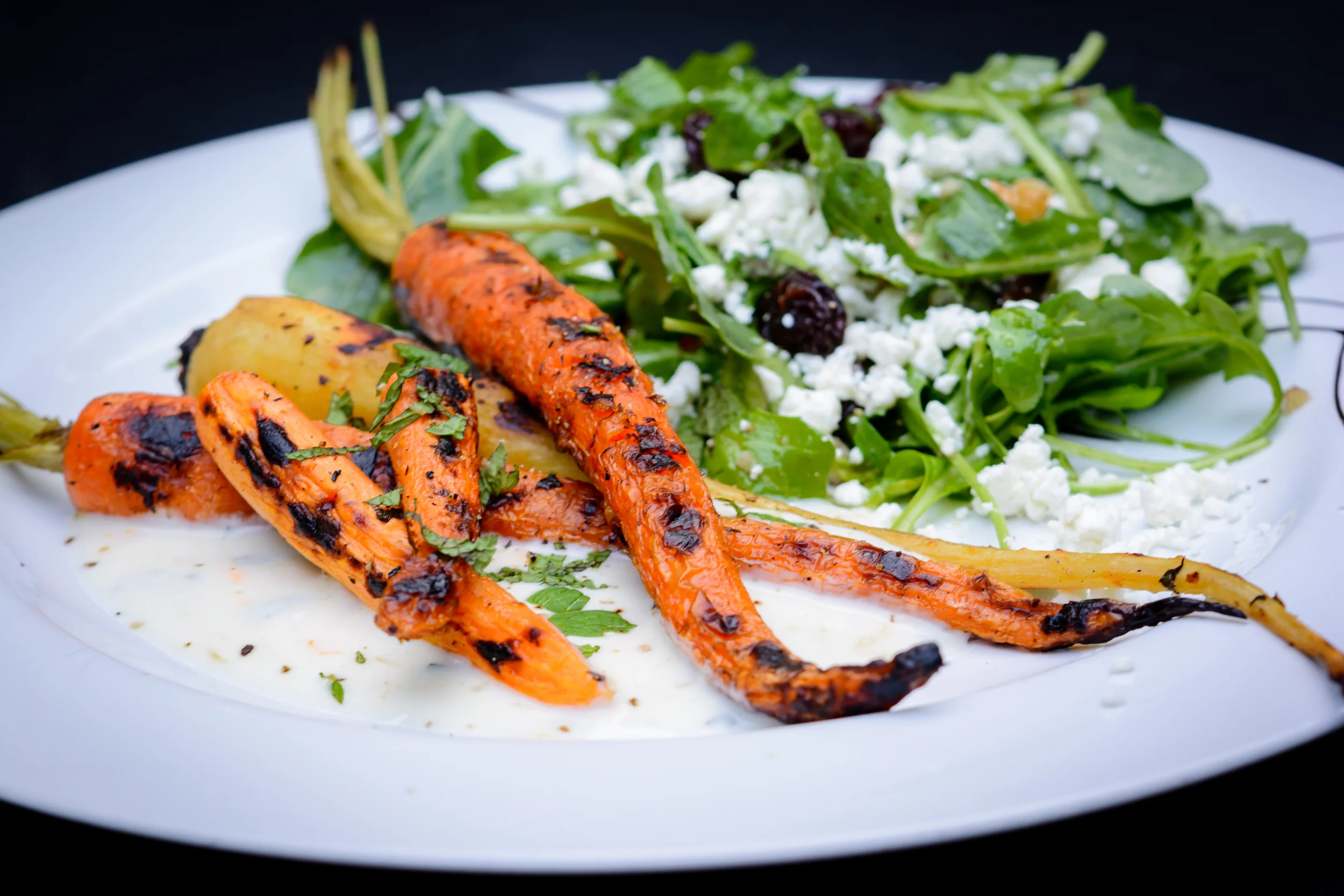 Grilled Carrots and Parsnips with Orange Yogurt