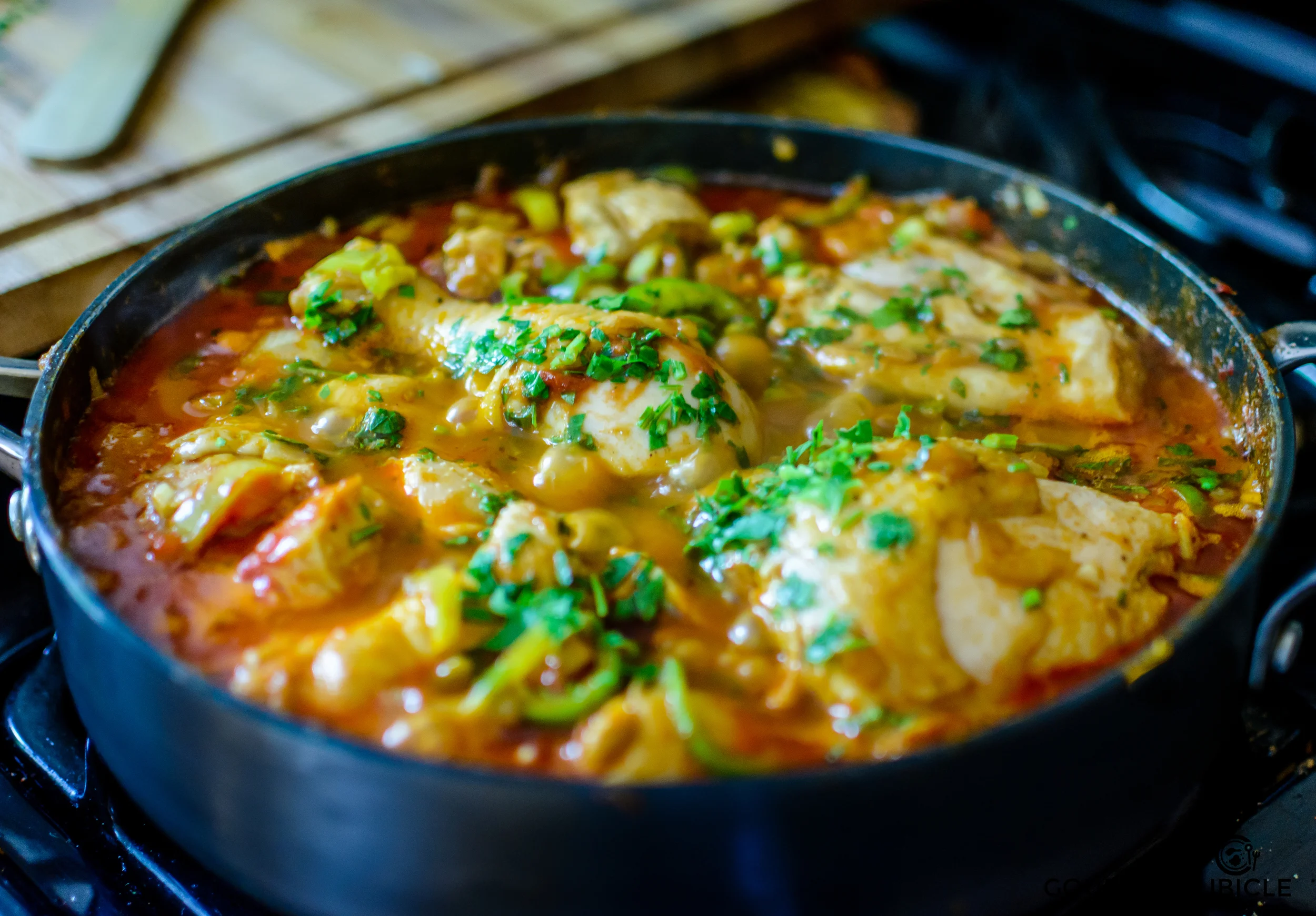 Hungarian Chicken Paprikash With Parsley Nokedli