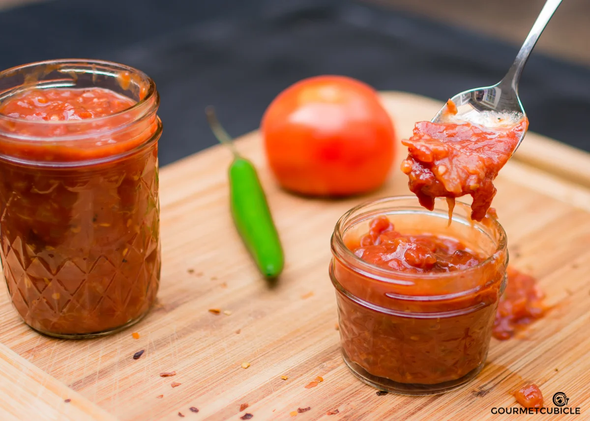 Spiced Tomato and Plum Jam