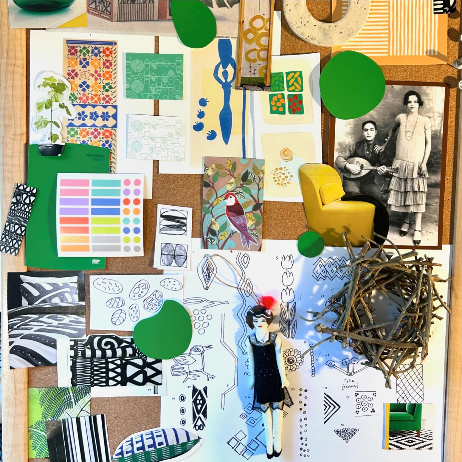 One inspiration/mood board for a new design. 

#designcollection #surfacepatterndesign #brandingdesign #dcdesigner