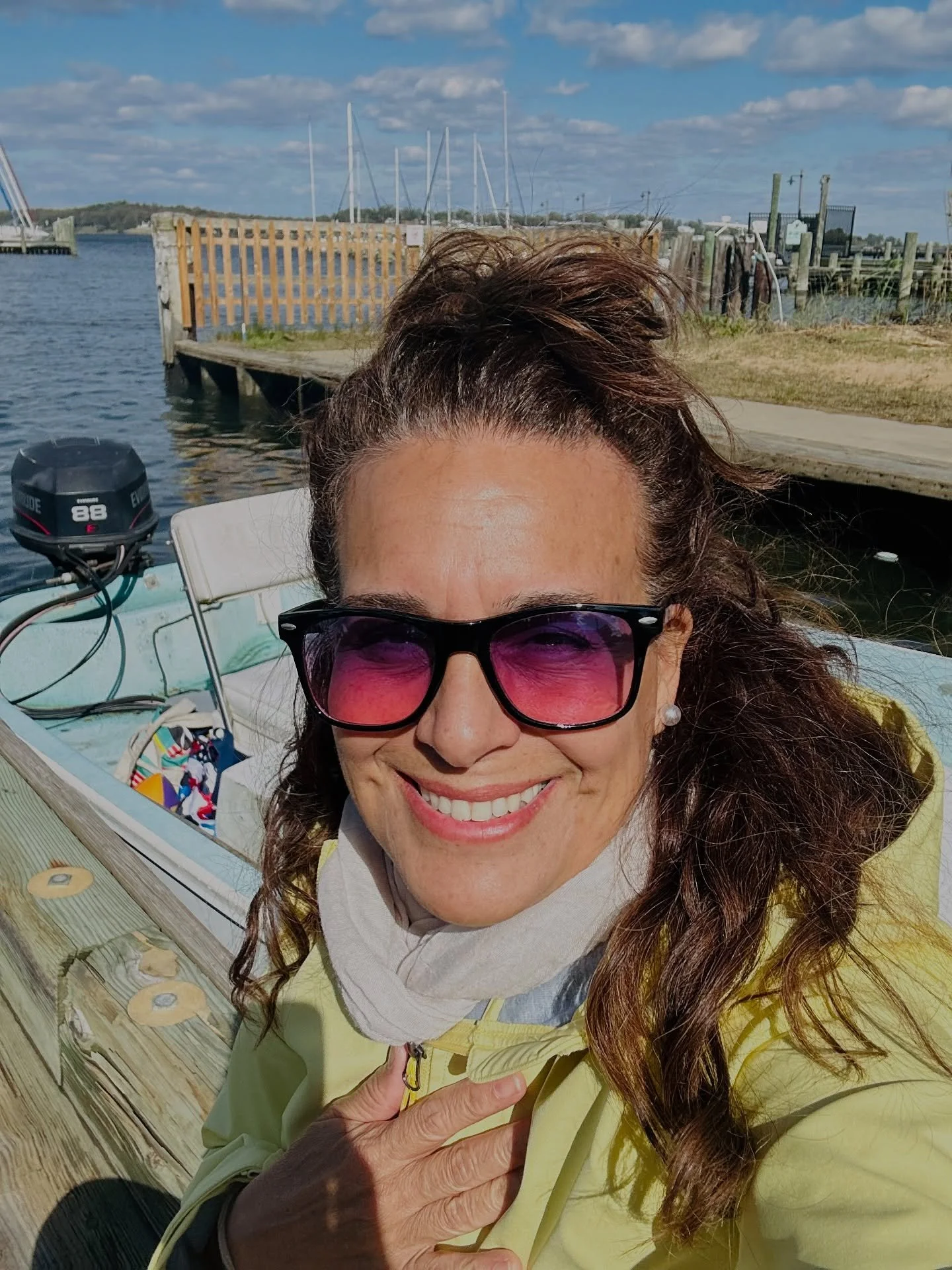 🍁 Fall mini boat ride on the bay. 🦀