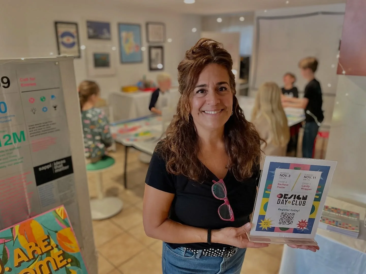 💥 What an incredible time! Six children joined the day club and I&rsquo;m calling them &ldquo;my founding members&rdquo;. I hosted the 1st official Design Day Club where we designed an 11x14&rdquo; poster in the Bauhaus style. 

🔥 This particular g