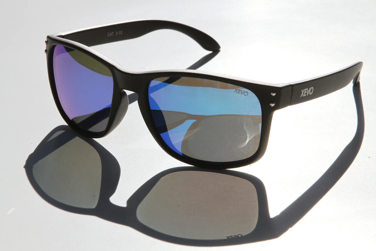 POLARIZED XV BLACK CAT BLUE MIRROR — Xevo Optics