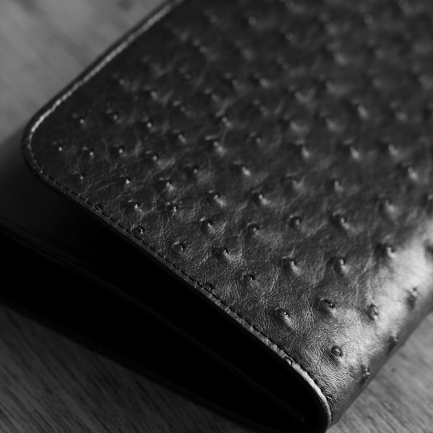 Victoria & Maude — Large Clutch Bag Ostrich Leather