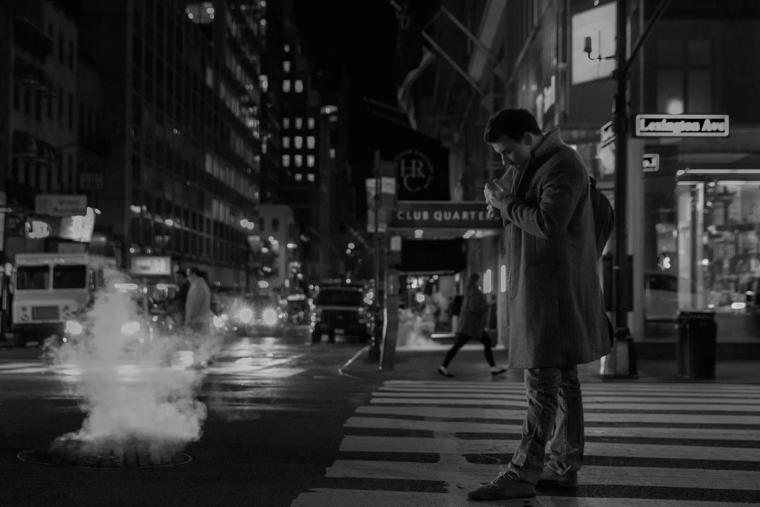 Alone with the thoughts that circled his head, the city his only companion...