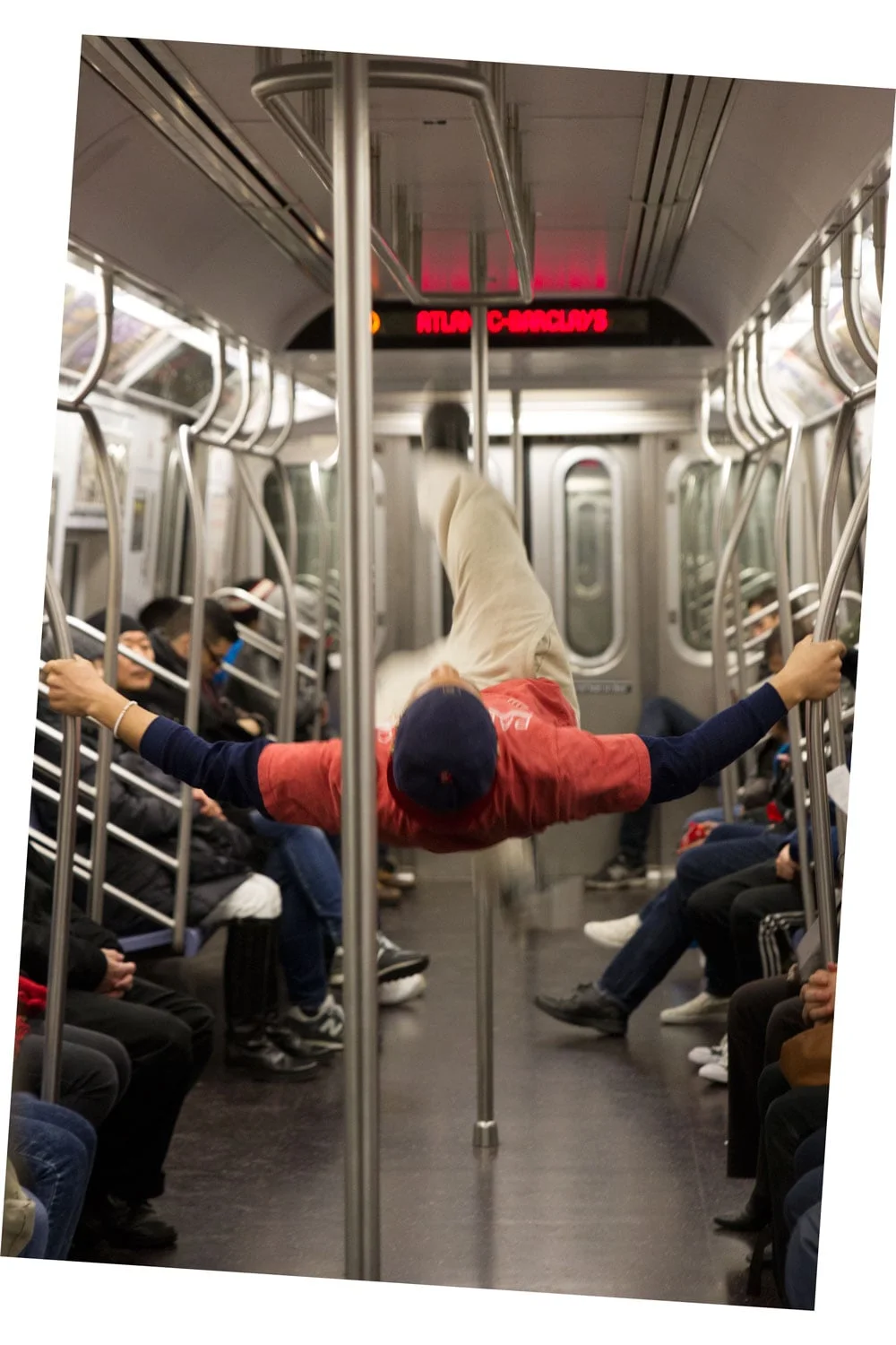 The subway floor was to be avoided at all costs
