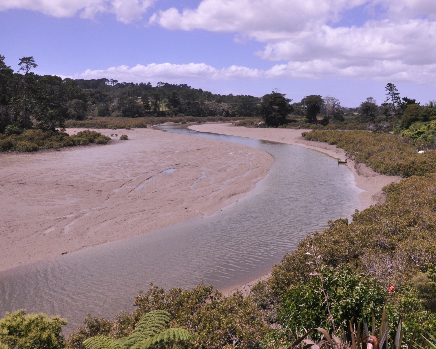 Overlooking Riverhead inlet at low tide