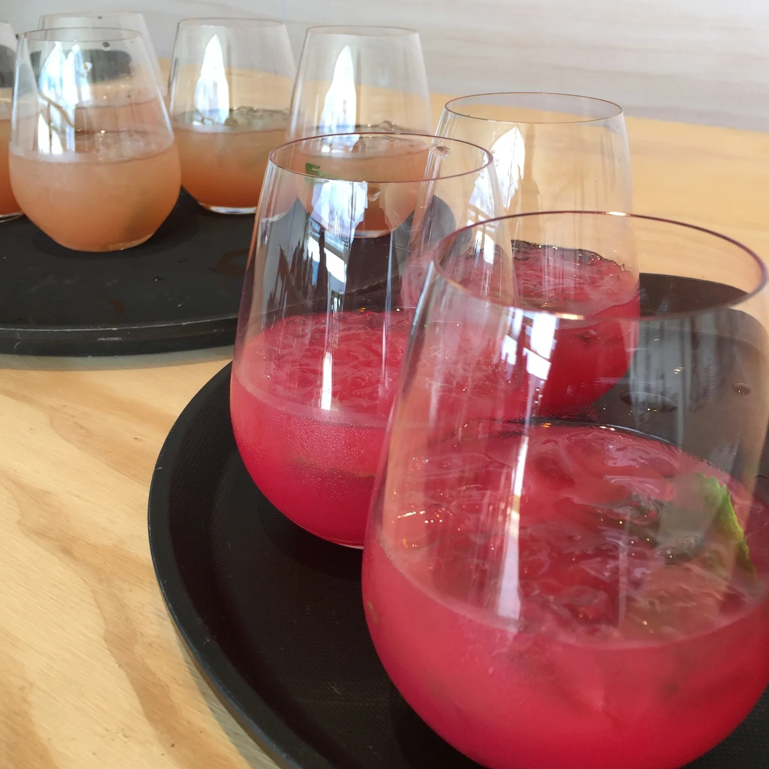 Vodka cocktails to get things underway...