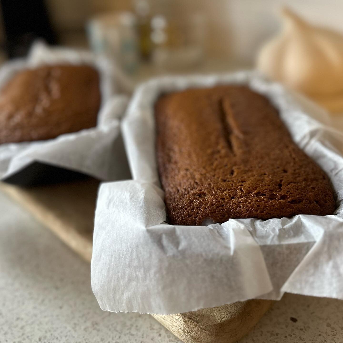 Weekend baking @albrownchef &lsquo;best gingerbread in the world&rsquo; makes two loaves&hellip; one for my folks to take home to Orewa &amp; one for unexpected visitors #homebaked #baking #madewithlove #gingerbread #favouriterecipe #foodwriter #food
