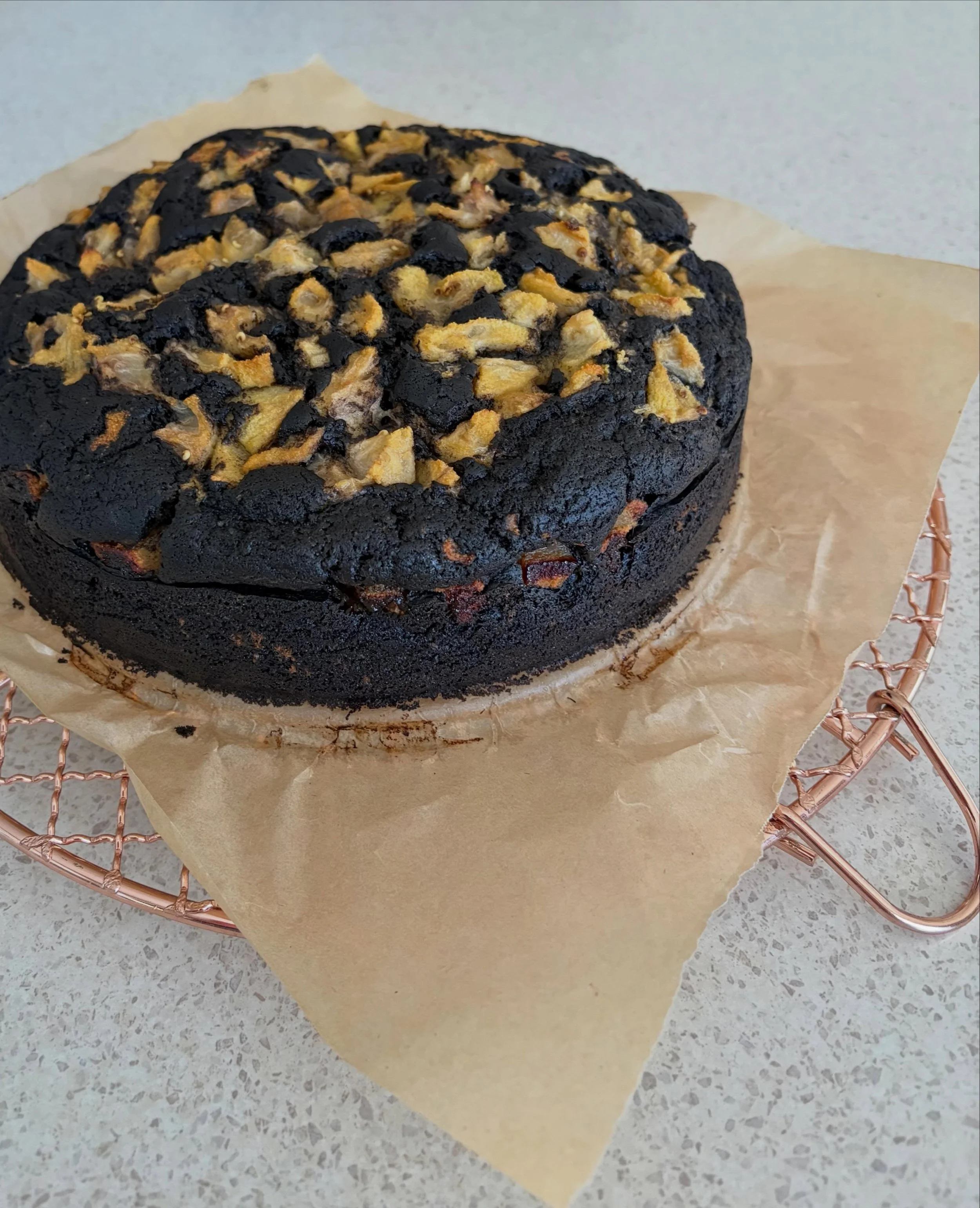 Dark chocolate 🍫 &amp; feijoa cake for Multiples Hawke&rsquo;s Bay with @goodbitchesbake 

Started the challenge to not repeat a recipe in January 2024&hellip; this is recipe #64 

When gifted ingredients - let&rsquo;s just say it was a huge bag of 